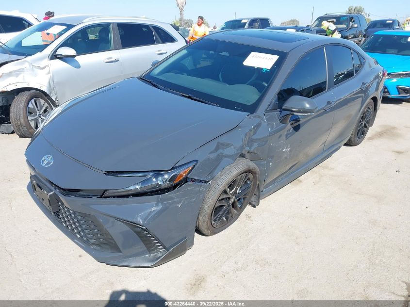 2025 Toyota Camry Se grey sedan hybrid 4T1DBADK4SU009532 photo #3