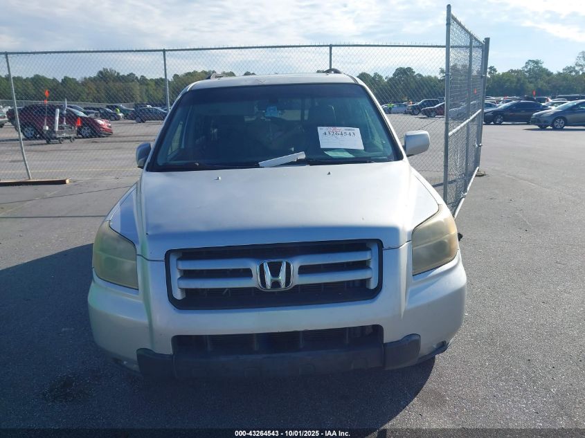 2007 Honda Pilot Ex-L VIN: 5FNYF285X7B037615 Lot: 43264543