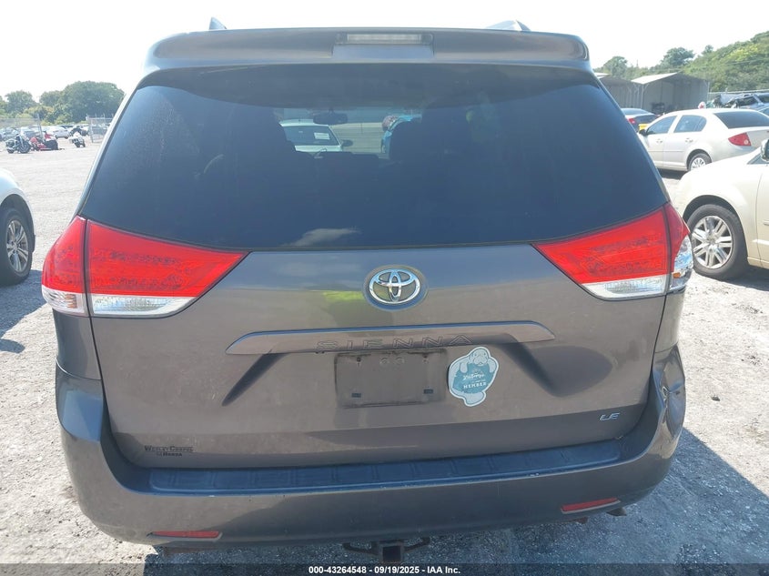 2012 Toyota Sienna Le V6 8 Passenger VIN: 5TDKK3DC0CS272798 Lot: 43264548