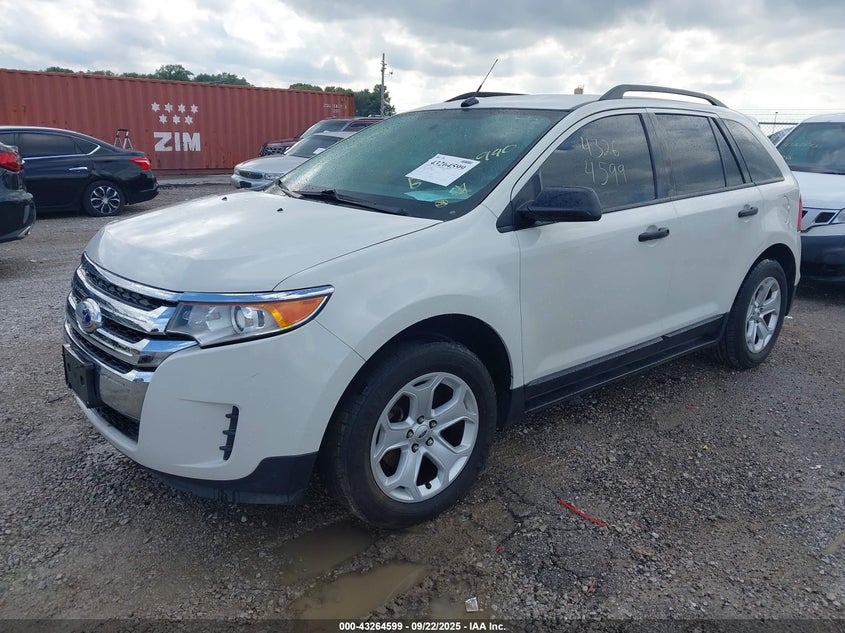 Vin: 2fmdk3g9xdbc30940, lot: 43759183, ford edge se 20132