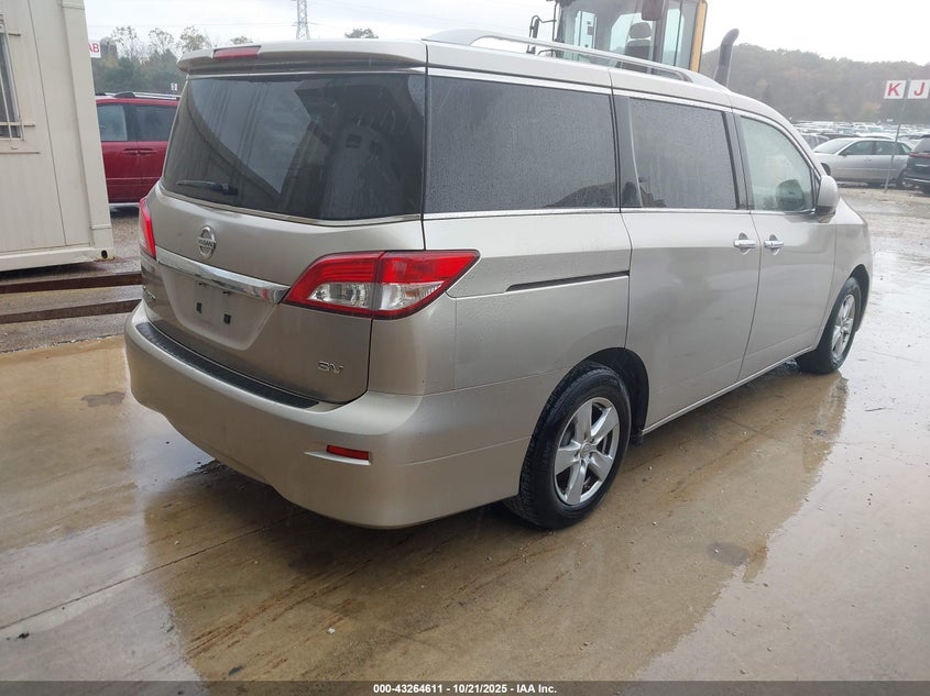 Vin: jn8ae2kp0b9008565, lot: 43759195, nissan quest sv 20114