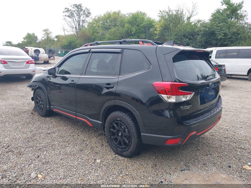 2019 Subaru Forester 2.5 Sport Black Lot 111043264846 Vin JF2SKAKC3KH401855
