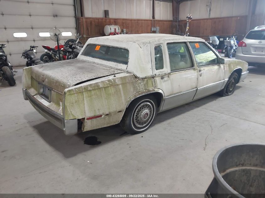 1G6CD5153K4206887 1989 CADILLAC DE VILLE photo no. 4