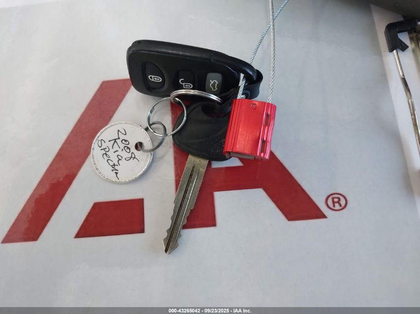 2008 Kia Spectra Ex VIN: KNAFE121785539170 Lot: 43265042