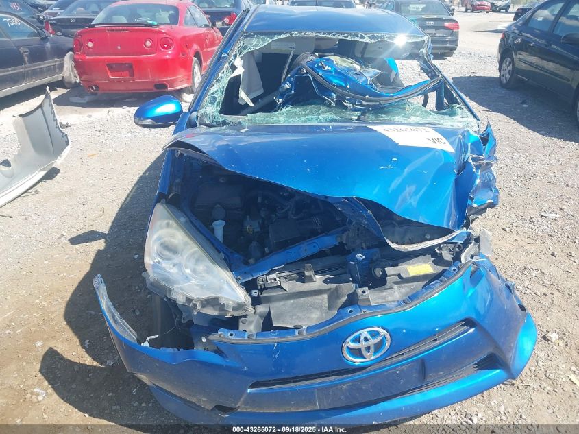 2012 Toyota Prius C Two VIN: JTDKDTB30C1503791 Lot: 43265072