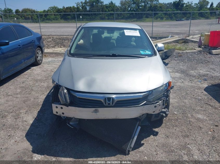 2012 Honda Civic Lx VIN: 19XFB2F56CE083206 Lot: 43265103