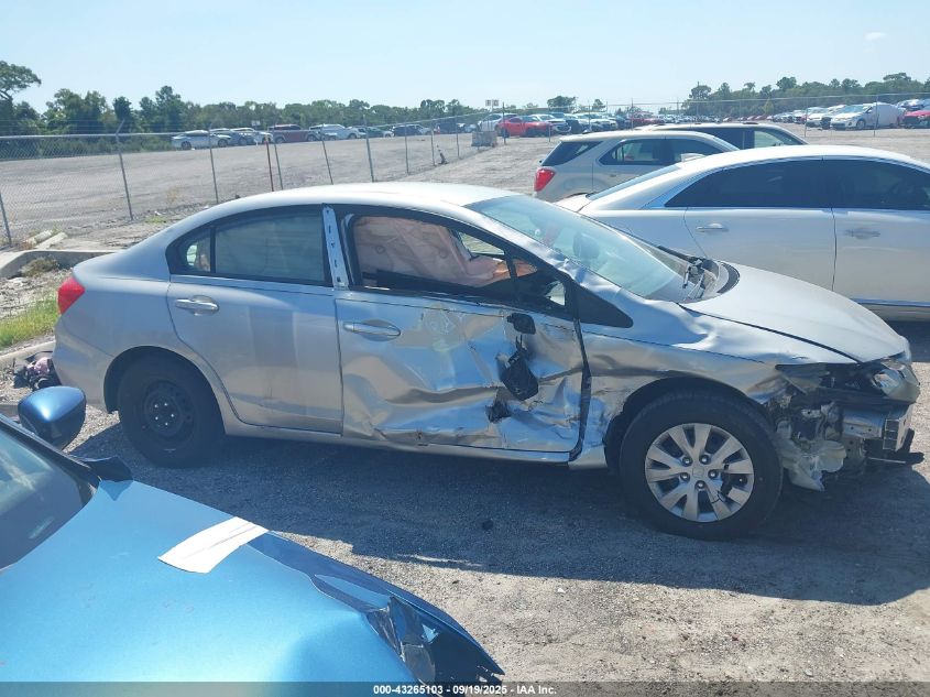 2012 Honda Civic Lx VIN: 19XFB2F56CE083206 Lot: 43265103