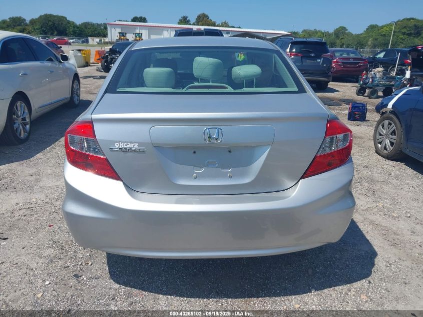 2012 Honda Civic Lx VIN: 19XFB2F56CE083206 Lot: 43265103