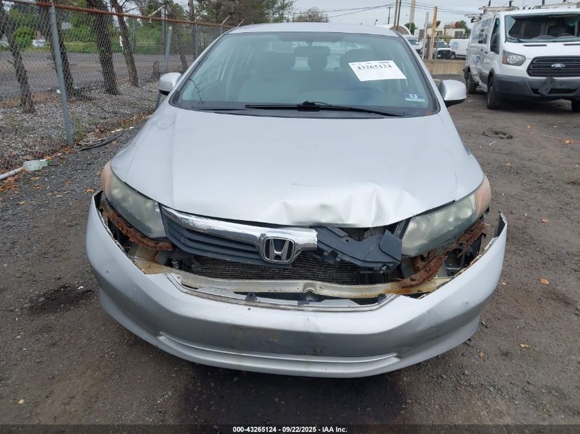 2012 Honda Civic Lx VIN: 2HGFB2F55CH306146 Lot: 43265124