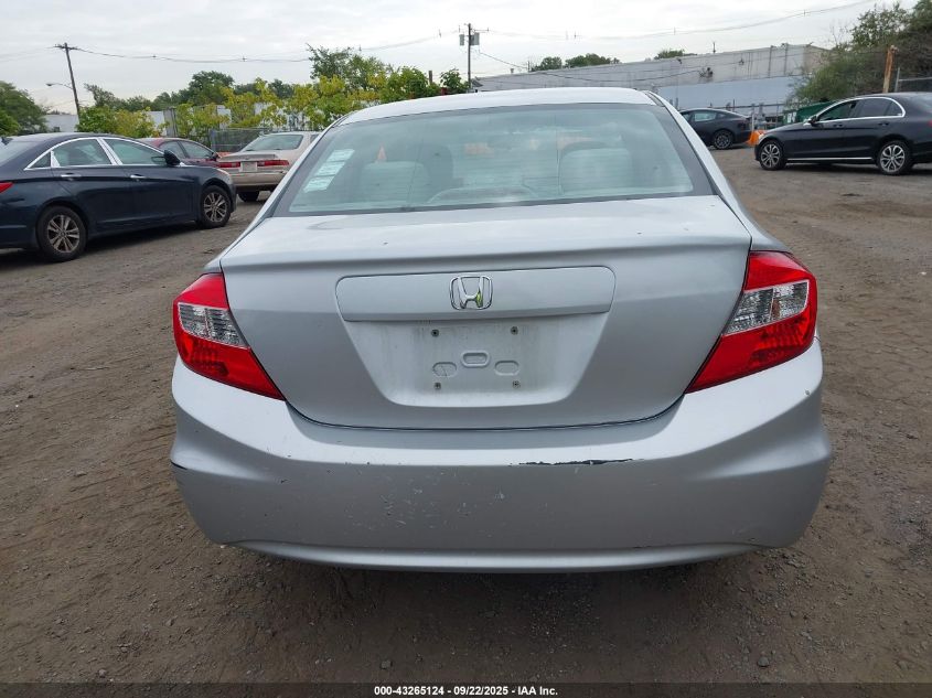 2012 Honda Civic Lx VIN: 2HGFB2F55CH306146 Lot: 43265124