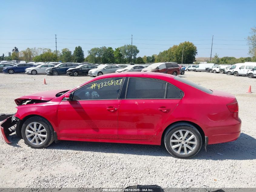 2011 Volkswagen Jetta 2.5L Se VIN: 3VWDZ7AJ6BM394348 Lot: 43265127