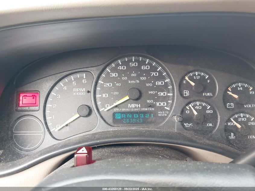 2001 Chevrolet Suburban 1500 Ls VIN: 3GNFK16T21G260075 Lot: 43265129