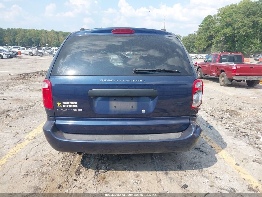 2006 Dodge Grand Caravan Se VIN: 1D4GP24R46B598866 Lot: 43265173