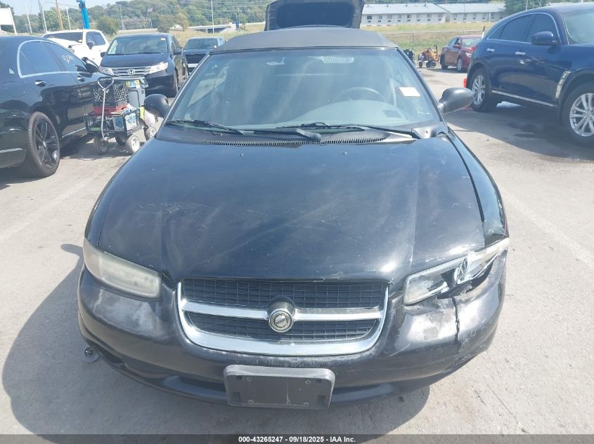 1996 Chrysler Sebring Jx VIN: 3C3EL45H8TT277543 Lot: 43265247