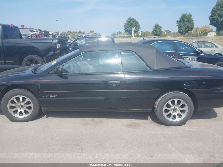 1996 Chrysler Sebring Jx VIN: 3C3EL45H8TT277543 Lot: 43265247