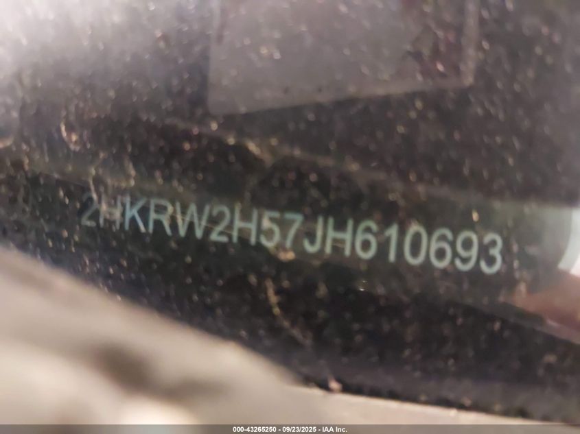 2018 Honda Cr-V Ex VIN: 2HKRW2H57JH610693 Lot: 43265250