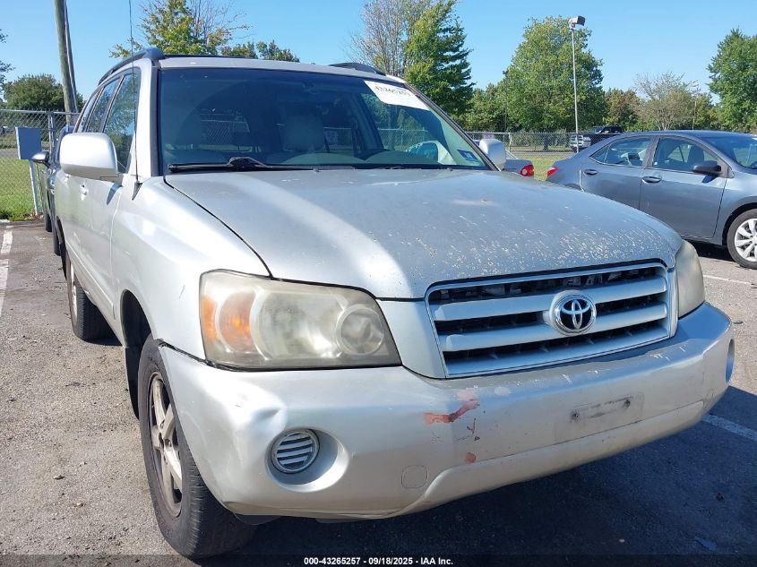 2005 Toyota Highlander VIN: JTEHD21A750034983 Lot: 43265257