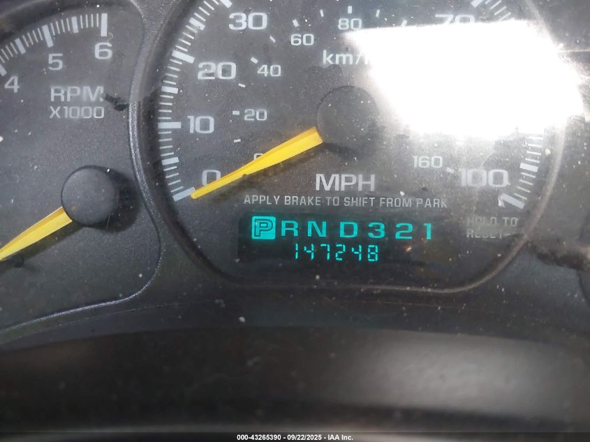 2000 Chevrolet Silverado 1500 Ls VIN: 2GCEC19T4Y1169227 Lot: 43265390