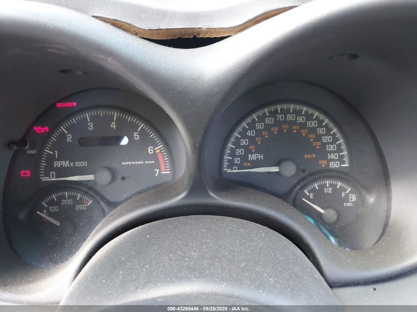 2000 Pontiac Grand Am Gt VIN: 1G2NW12E6YM755875 Lot: 43265446