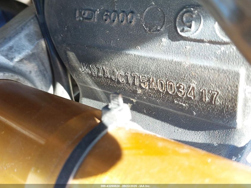 2005 Kawasaki Zx636 C1 VIN: JKBZXJC175A003417 Lot: 43265524