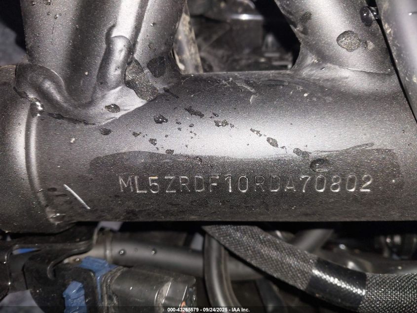 2024 Kawasaki Zr900 F VIN: ML5ZRDF10RDA70802 Lot: 43265579