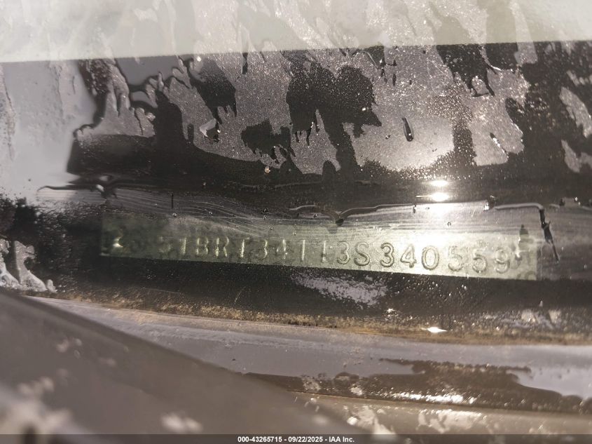 2003 Toyota Tundra Sr5 V8 VIN: 5TBRT34113S340559 Lot: 43265715