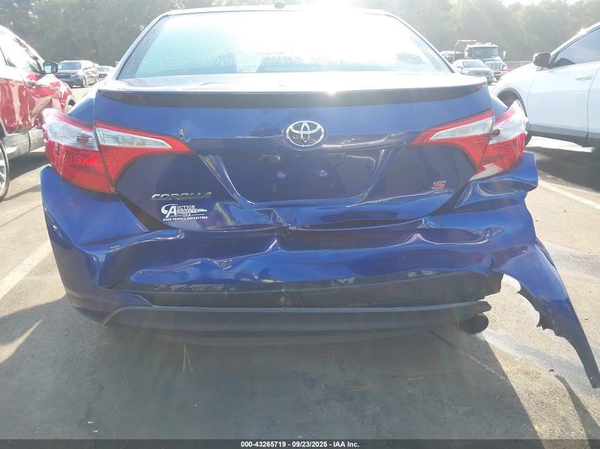 2015 Toyota Corolla S Plus VIN: 2T1BURHE5FC338476 Lot: 43265719