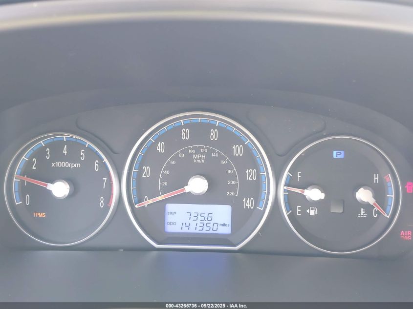 2009 Hyundai Santa Fe Gls VIN: 5NMSG13D09H274868 Lot: 43265736