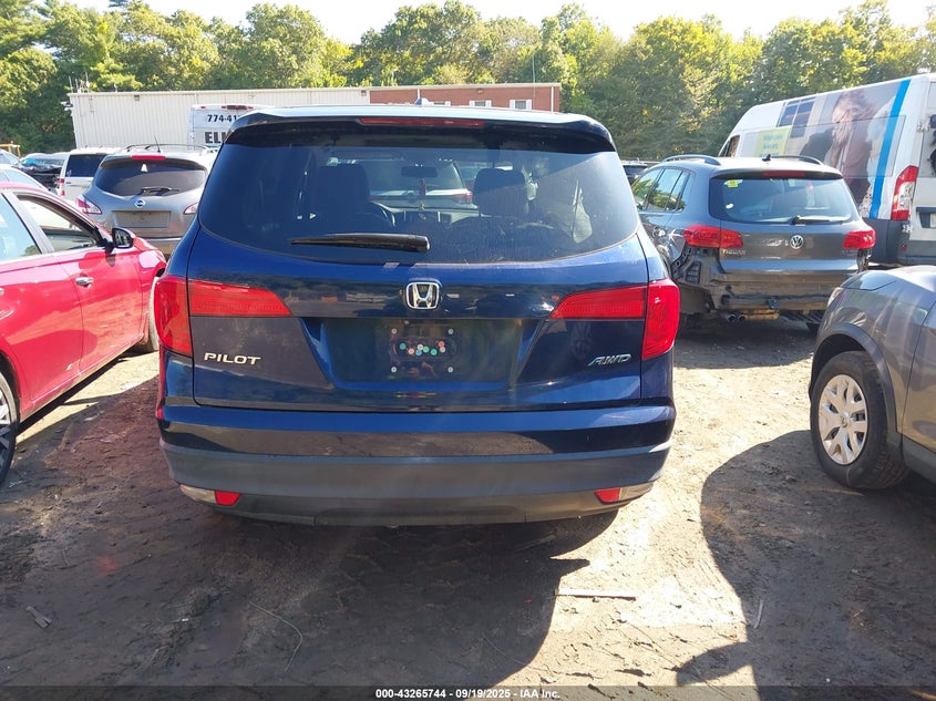 2016 HONDA PILOT EX-L - 5FNYF6H5XGB052154
