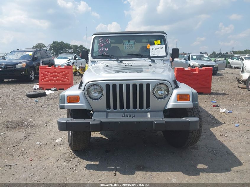 2002 Jeep Wrangler X VIN: 1J4FA39S02P748202 Lot: 43266082