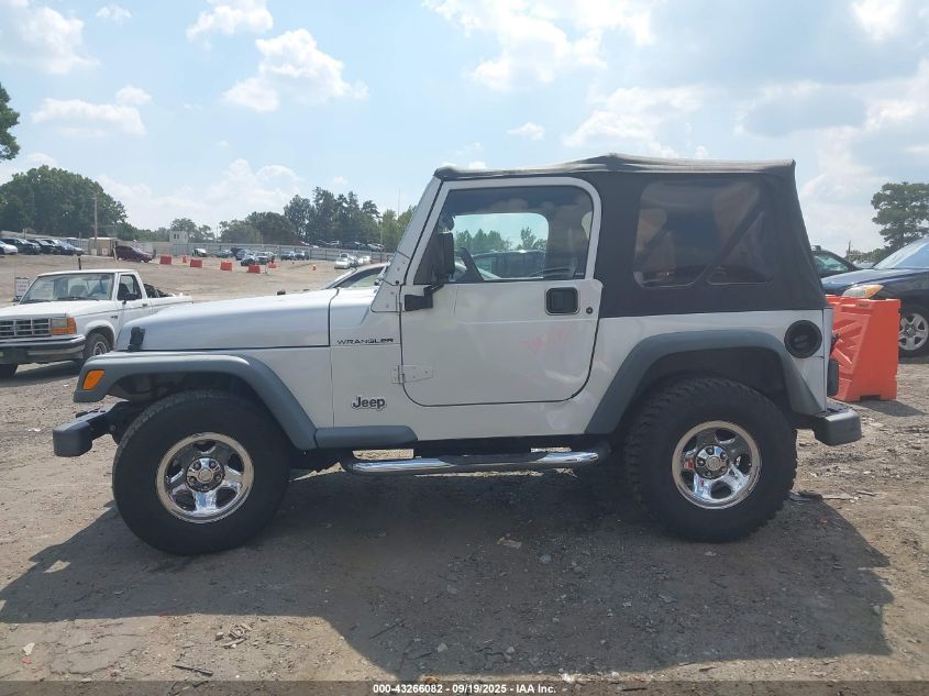 2002 Jeep Wrangler X VIN: 1J4FA39S02P748202 Lot: 43266082