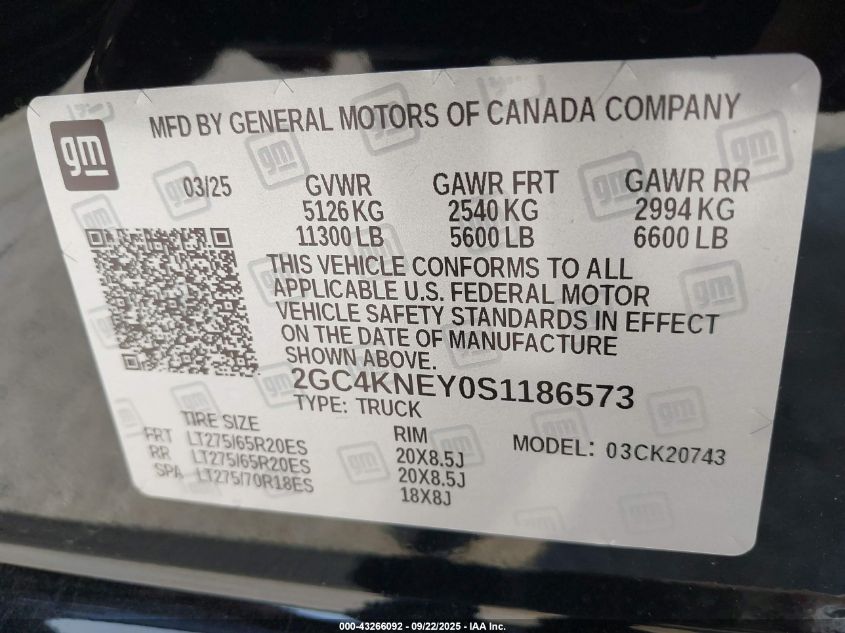 2025 Chevrolet Silverado 2500 - 2GC4KNEY0S1186573