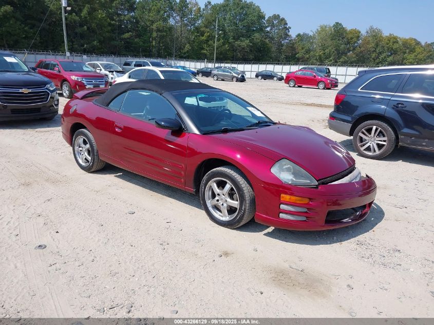 MITSUBISHI ECLIPSE SPYDER 2001 4A3AE35G31E002887 Photo 1