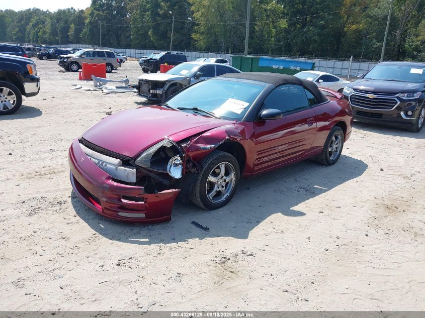 MITSUBISHI ECLIPSE SPYDER 2001 4A3AE35G31E002887 Photo 2