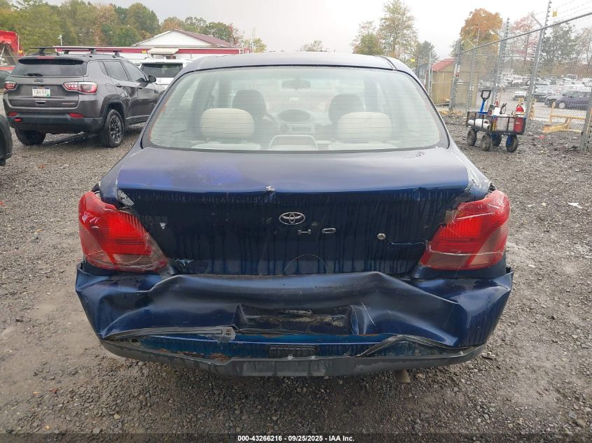 2002 Toyota Echo VIN: JTDBT123620232098 Lot: 43266216