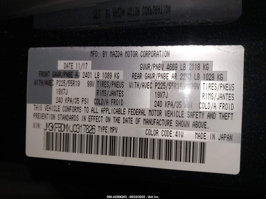 2018 MAZDA CX-5 GRAND TOURING - JM3KFBDMXJ0317826