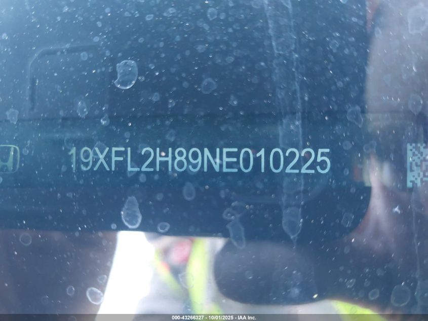 2022 Honda Civic Sport VIN: 19XFL2H89NE010225 Lot: 43266327