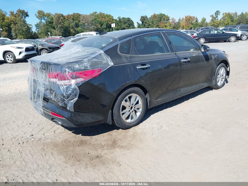 Vin: 5xxgt4l3xgg100795, lot: 43760922, kia optima lx 20164