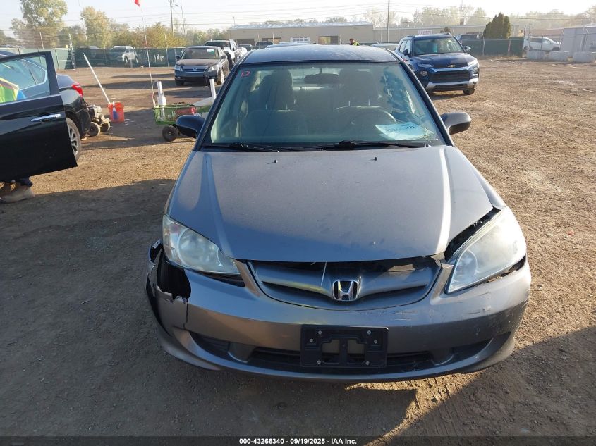 2004 Honda Civic Lx VIN: 2HGES16584H531846 Lot: 43266340