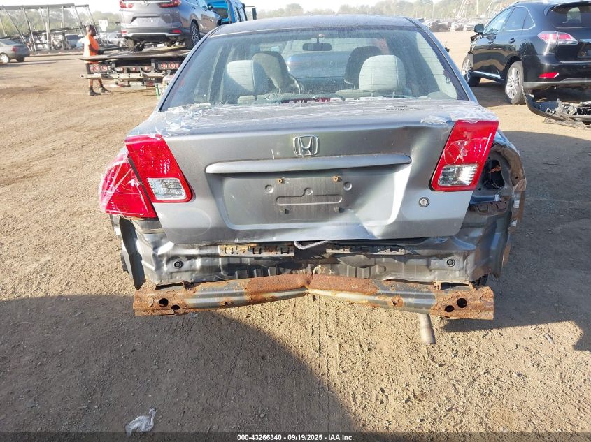 2004 Honda Civic Lx VIN: 2HGES16584H531846 Lot: 43266340