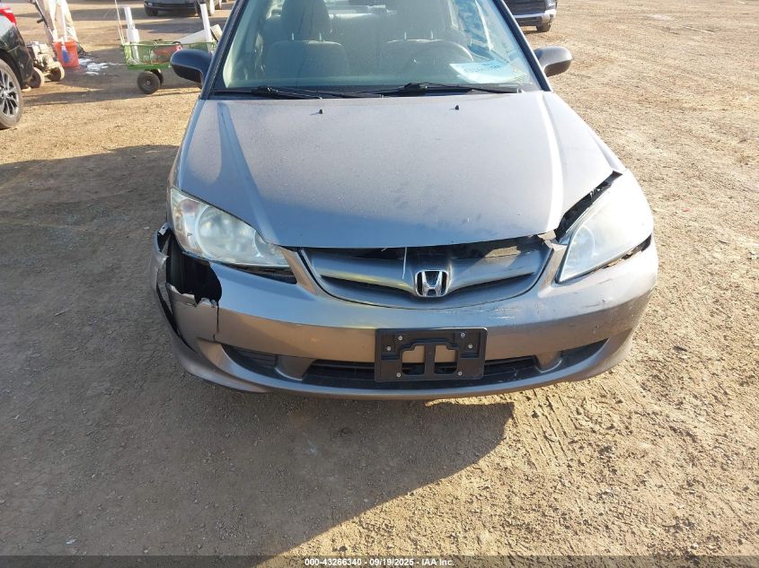 2004 Honda Civic Lx VIN: 2HGES16584H531846 Lot: 43266340