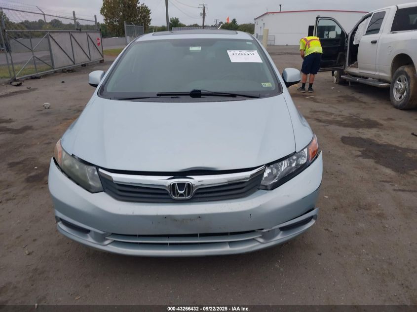 2012 Honda Civic Ex-L VIN: 19XFB2F95CE349222 Lot: 43266432