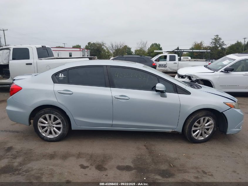 2012 Honda Civic Ex-L VIN: 19XFB2F95CE349222 Lot: 43266432