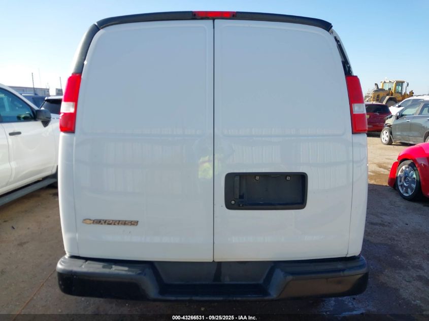 2019 Chevrolet Express 2500 Work Van VIN: 1GCWGAFPXK1351821 Lot: 43266531