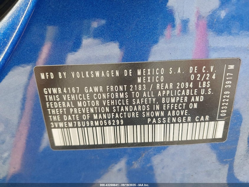 2024 VOLKSWAGEN JETTA 1.5T SE - 3VWEM7BU9RM056299