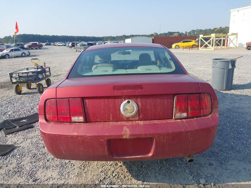 2006 Ford Mustang V6 VIN: 1ZVFT80NX65259213 Lot: 43266667