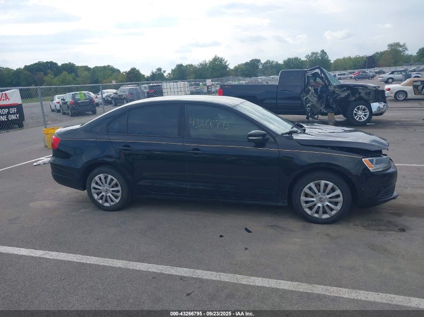 2012 Volkswagen Jetta 2.5L Se VIN: 3VWDX7AJ1CM420264 Lot: 43266795