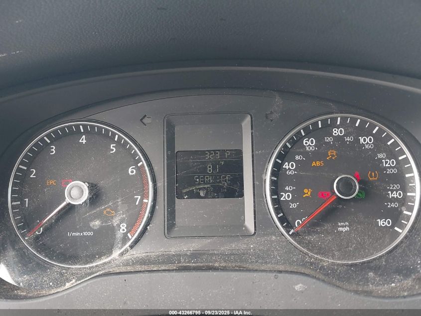 2012 Volkswagen Jetta 2.5L Se VIN: 3VWDX7AJ1CM420264 Lot: 43266795