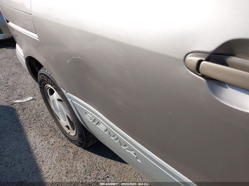 2000 Toyota Sienna Xle VIN: 4T3ZF13C6YU245474 Lot: 43266817