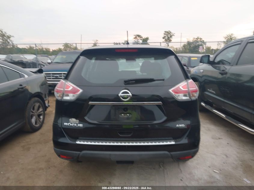 2015 Nissan Rogue S VIN: KNMAT2MV4FP500546 Lot: 43266868